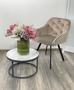 Стул GALE 360 град. поворот. BLUVEL-40 BEIGE, велюр/ черный каркас, М-City в Коротчаево - korotchaevo.ok-mebel.com | фото 2