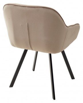 Стул GALE 360 град. поворот. BLUVEL-40 BEIGE, велюр/ черный каркас, М-City в Коротчаево - korotchaevo.ok-mebel.com | фото 4