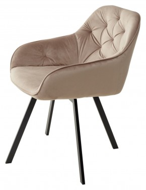 Стул GALE 360 град. поворот. BLUVEL-40 BEIGE, велюр/ черный каркас, М-City в Коротчаево - korotchaevo.ok-mebel.com | фото 5