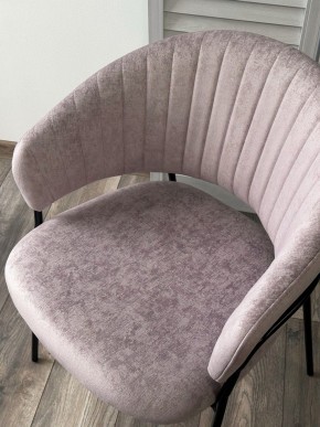 Стул ГЕММА, цвет RAIN 10 lavanda, велюр / черный каркас М-City в Коротчаево - korotchaevo.ok-mebel.com | фото 5