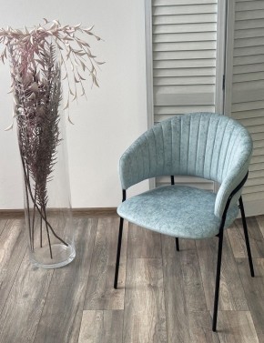 Стул ГЕММА, цвет RAIN 7 breeze, велюр / черный каркас М-City в Коротчаево - korotchaevo.ok-mebel.com | фото 4