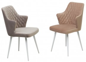 Стул HERMAN 360 град. ЛАТТЕ #25, велюр / белый каркас М-City в Коротчаево - korotchaevo.ok-mebel.com | фото 4