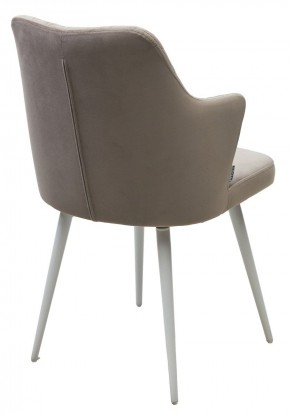 Стул HERMAN 360 град. ЛАТТЕ #25, велюр / белый каркас М-City в Коротчаево - korotchaevo.ok-mebel.com | фото 5