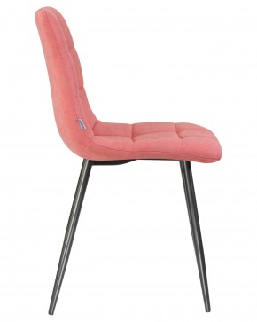 Стул обеденный DOBRIN ALEX, черные матовые ножки, розовая ткань (UF860-05B) в Коротчаево - korotchaevo.ok-mebel.com | фото 3