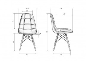 Стул обеденный DOBRIN BENNET, ножки светлый бук, чёрный в Коротчаево - korotchaevo.ok-mebel.com | фото 8