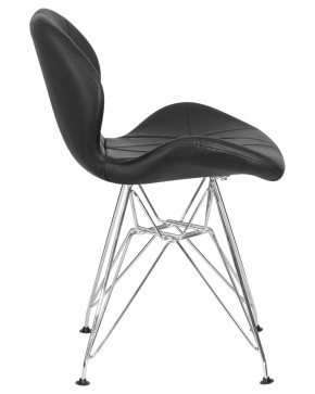 Стул обеденный DOBRIN BUTTERFLY CHROME, ножки хром, цвет чёрный в Коротчаево - korotchaevo.ok-mebel.com | фото 3