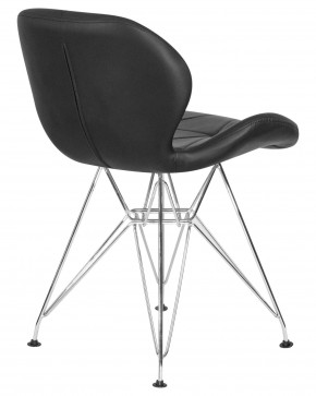 Стул обеденный DOBRIN BUTTERFLY CHROME, ножки хром, цвет чёрный в Коротчаево - korotchaevo.ok-mebel.com | фото 4
