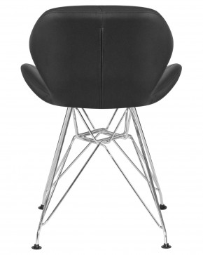 Стул обеденный DOBRIN BUTTERFLY CHROME, ножки хром, цвет чёрный в Коротчаево - korotchaevo.ok-mebel.com | фото 5