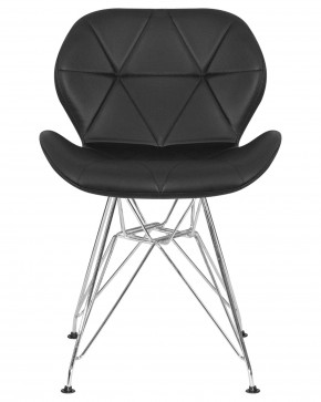 Стул обеденный DOBRIN BUTTERFLY CHROME, ножки хром, цвет чёрный в Коротчаево - korotchaevo.ok-mebel.com | фото 7