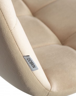 Стул обеденный DOBRIN CHILLY, Бежевый Holland 07, основание белое в Коротчаево - korotchaevo.ok-mebel.com | фото 10