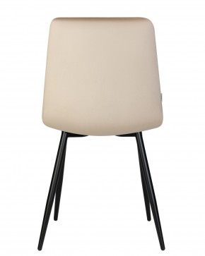 Стул обеденный DOBRIN CHILLY, Бежевый Holland 07, основание черный в Коротчаево - korotchaevo.ok-mebel.com | фото 6