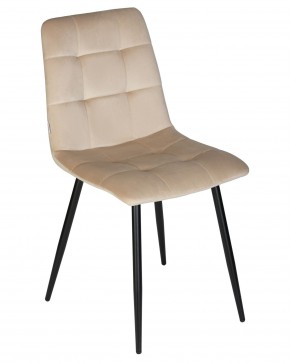 Стул обеденный DOBRIN CHILLY, Бежевый Holland 07, основание черный в Коротчаево - korotchaevo.ok-mebel.com | фото 8