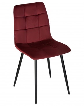 Стул обеденный DOBRIN CHILLY, Бордовый Holland 47, основание черный в Коротчаево - korotchaevo.ok-mebel.com | фото 9