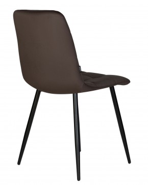 Стул обеденный DOBRIN CHILLY, Эспрессо Holland 74, основание черное в Коротчаево - korotchaevo.ok-mebel.com | фото 5