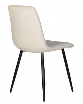 Стул обеденный DOBRIN CHILLY, Кремовый Holland 05, основание черное в Коротчаево - korotchaevo.ok-mebel.com | фото 5