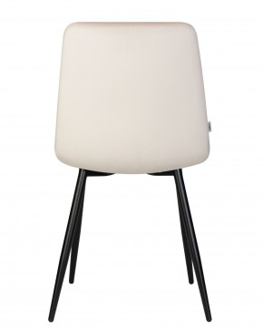 Стул обеденный DOBRIN CHILLY, Кремовый Holland 05, основание черное в Коротчаево - korotchaevo.ok-mebel.com | фото 6