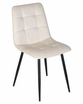 Стул обеденный DOBRIN CHILLY, Кремовый Holland 05, основание черное в Коротчаево - korotchaevo.ok-mebel.com | фото 8