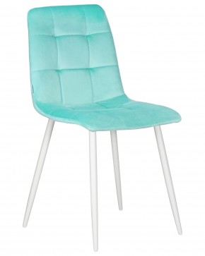 Стул обеденный DOBRIN CHILLY, Мятный Holland 50, основание черное в Коротчаево - korotchaevo.ok-mebel.com | фото