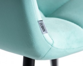Стул обеденный DOBRIN CHILLY, Мятный Holland 50, основание черное в Коротчаево - korotchaevo.ok-mebel.com | фото 10