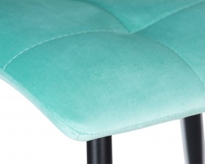 Стул обеденный DOBRIN CHILLY, Мятный Holland 50, основание черное в Коротчаево - korotchaevo.ok-mebel.com | фото 8