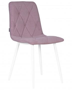 Стул обеденный DOBRIN CHILLY ROMBO, Лавандовый Simple 48, основание белый в Коротчаево - korotchaevo.ok-mebel.com | фото