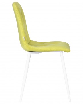 Стул обеденный DOBRIN CHILLY ROMBO, Лайм Simple 14, основание белый в Коротчаево - korotchaevo.ok-mebel.com | фото 3