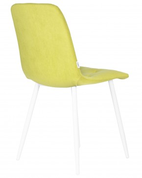 Стул обеденный DOBRIN CHILLY ROMBO, Лайм Simple 14, основание белый в Коротчаево - korotchaevo.ok-mebel.com | фото 4