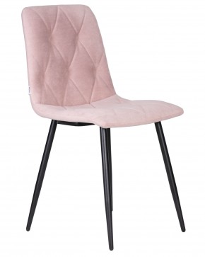 Стул обеденный DOBRIN CHILLY ROMBO, Розовый Simple 03, основание черное в Коротчаево - korotchaevo.ok-mebel.com | фото 2