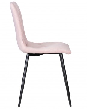 Стул обеденный DOBRIN CHILLY ROMBO, Розовый Simple 03, основание черное в Коротчаево - korotchaevo.ok-mebel.com | фото 3
