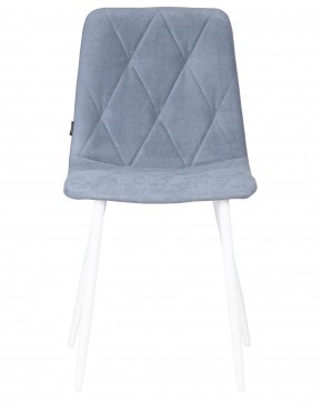 Стул обеденный DOBRIN CHILLY ROMBO, Серо-голубой Simple 26, основание белый в Коротчаево - korotchaevo.ok-mebel.com | фото 6