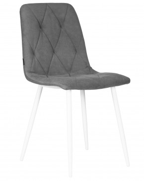 Стул обеденный DOBRIN CHILLY ROMBO, Серый Simple 33, основание белый в Коротчаево - korotchaevo.ok-mebel.com | фото
