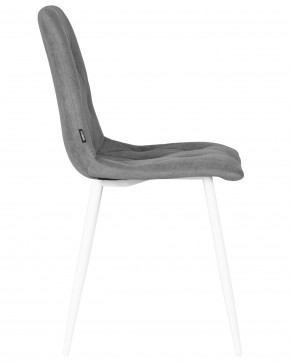 Стул обеденный DOBRIN CHILLY ROMBO, Серый Simple 33, основание белый в Коротчаево - korotchaevo.ok-mebel.com | фото 3