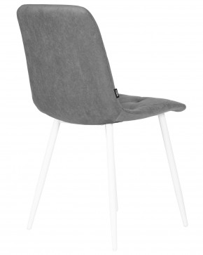 Стул обеденный DOBRIN CHILLY ROMBO, Серый Simple 33, основание белый в Коротчаево - korotchaevo.ok-mebel.com | фото 4