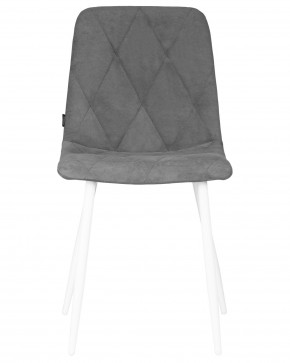 Стул обеденный DOBRIN CHILLY ROMBO, Серый Simple 33, основание белый в Коротчаево - korotchaevo.ok-mebel.com | фото 6