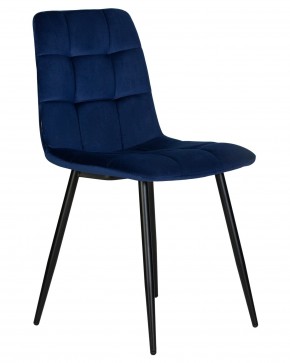 Стул обеденный DOBRIN CHILLY, Темно-синий Holland 60, основание черное в Коротчаево - korotchaevo.ok-mebel.com | фото 2