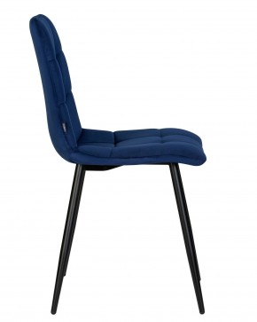 Стул обеденный DOBRIN CHILLY, Темно-синий Holland 60, основание черное в Коротчаево - korotchaevo.ok-mebel.com | фото 3