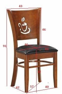 Стул обеденный DOBRIN JERRY, шоколад, чёрный в Коротчаево - korotchaevo.ok-mebel.com | фото 11
