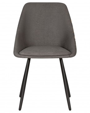 Стул обеденный DOBRIN MARKUS, ЭМАЛЬ ЧЕРНЫЙ МУАР ткань Candy Graphite+Escada Ochre в Коротчаево - korotchaevo.ok-mebel.com | фото 6