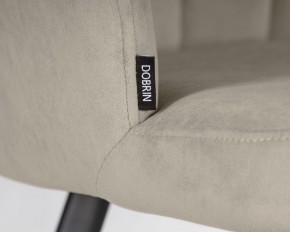 Стул обеденный DOBRIN NAOMI, ЭМАЛЬ ЧЕРНЫЙ МУАР велюр Catania Cocoa в Коротчаево - korotchaevo.ok-mebel.com | фото 7
