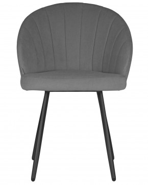 Стул обеденный DOBRIN NAOMI, ЭМАЛЬ ЧЕРНЫЙ МУАР велюр Catania Stone в Коротчаево - korotchaevo.ok-mebel.com | фото 6