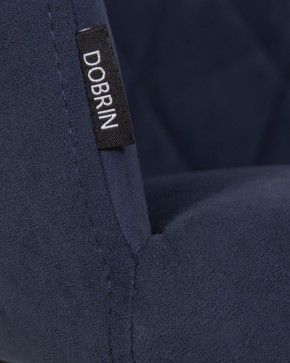 Стул обеденный DOBRIN ROBY, ЭМАЛЬ ЧЕРНЫЙ МУАР велюр Catania Dark Blue в Коротчаево - korotchaevo.ok-mebel.com | фото 9