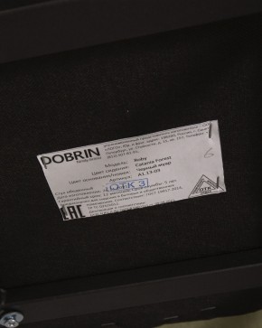 Стул обеденный DOBRIN ROBY, ЭМАЛЬ ЧЕРНЫЙ МУАР велюр Catania Forest в Коротчаево - korotchaevo.ok-mebel.com | фото 12