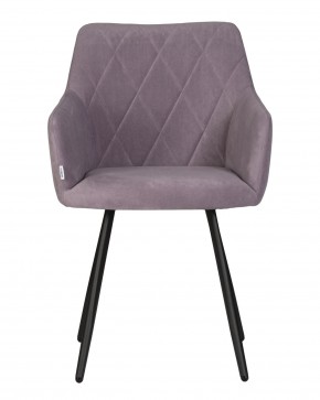 Стул обеденный DOBRIN ROBY, ЭМАЛЬ ЧЕРНЫЙ МУАР велюр Catania Lavender в Коротчаево - korotchaevo.ok-mebel.com | фото 6