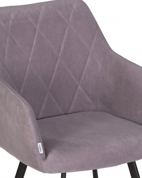 Стул обеденный DOBRIN ROBY, ЭМАЛЬ ЧЕРНЫЙ МУАР велюр Catania Lavender в Коротчаево - korotchaevo.ok-mebel.com | фото 8