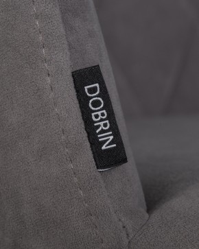 Стул обеденный DOBRIN ROBY, ЭМАЛЬ ЧЕРНЫЙ МУАР велюр Catania Stone в Коротчаево - korotchaevo.ok-mebel.com | фото 7