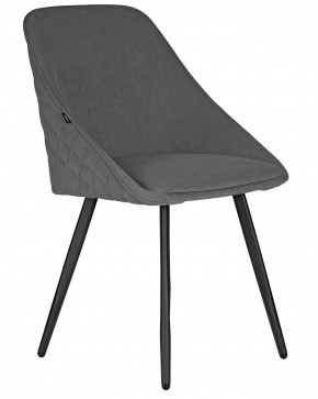 Стул обеденный DOBRIN STELLA, ЭМАЛЬ ЧЕРНЫЙ МУАР велюр Catania Stone в Коротчаево - korotchaevo.ok-mebel.com | фото 2