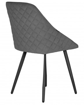 Стул обеденный DOBRIN STELLA, ЭМАЛЬ ЧЕРНЫЙ МУАР велюр Catania Stone в Коротчаево - korotchaevo.ok-mebel.com | фото 4