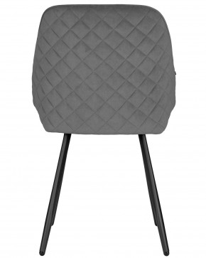 Стул обеденный DOBRIN STELLA, ЭМАЛЬ ЧЕРНЫЙ МУАР велюр Catania Stone в Коротчаево - korotchaevo.ok-mebel.com | фото 5