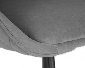 Стул обеденный DOBRIN STELLA, ЭМАЛЬ ЧЕРНЫЙ МУАР велюр Catania Stone в Коротчаево - korotchaevo.ok-mebel.com | фото 8
