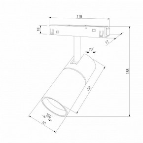 Светильник на штанге Elektrostandard Slim Magnetic a069471 в Коротчаево - korotchaevo.ok-mebel.com | фото 4